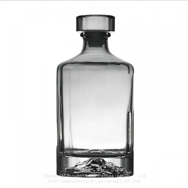 SinoBottles Packaging 500ml 750ml 1000ml Mountain Frame Based Whisky Bottle photo-3