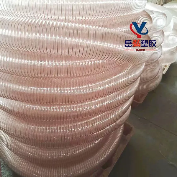 Woodworking Sawdust Vacuuming Ventilation Polyurethane HosePU Steel Wire HoseWear-resistant Telescopic Ventilation Suction Pipe photo-2