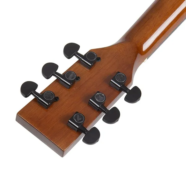 YAN Yan 41-inch DC Body Spruce Solid Top Okoume Backsides Glossy Solid Top, Hemp Brown Guitar Supplier Z-M1A photo-4