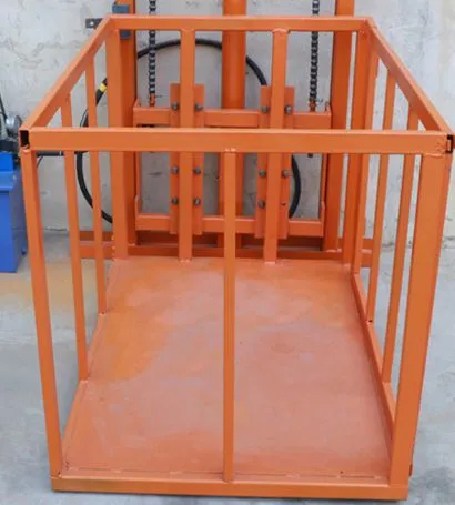 Hydraulic Vertical Wall Mounted Lift Platform Cargo Goods Lift Freight Elevator photo-4