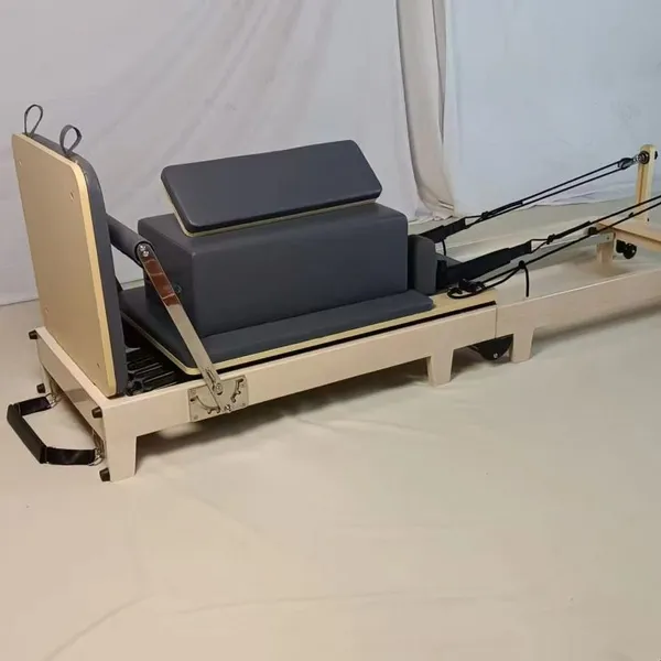 Maple Wood Folding Pilates Reformer for Studio & Home Use photo-3