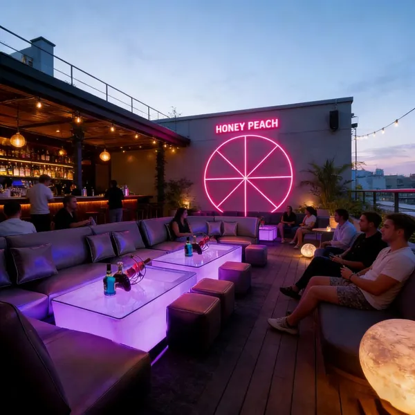 Hotel Bar Patio Outdoor Luminous Furniture 16 Color Adjustable IP65 Waterproof LED Glow Furniture For Night Parties