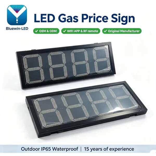 Big 4digits Led Display Shenzhen Bluewinled Electronic Technology Digital LED 7-Segment Gas Station Price photo-5