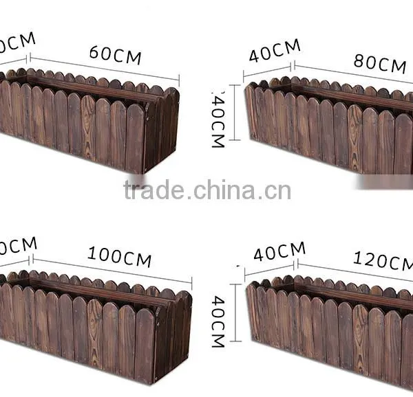 Wooden Planter/Wholesale Cheap Wooden Box Flower Pots photo-6