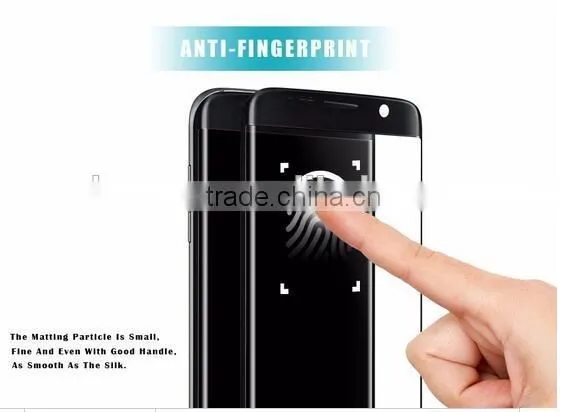 Full Cover Protector !Anti-Fingerprint 0.33mm 9H Premium Gorilla Tempered Glass Screen Protector for Samsung Galaxy s7 Edge photo-3