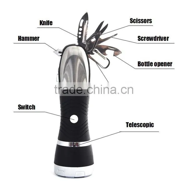 (160337) High Power Car Outdoor Camping 3W Multifunctional Led Torch Flashlight photo-4