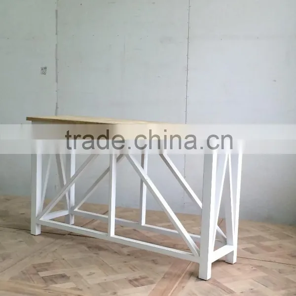 Antique european style furniture console table