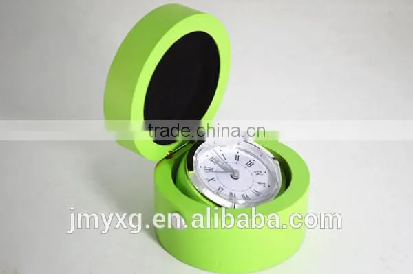 Modern Creative Decentround Wooden Table Clock for Promotion Gift photo-2