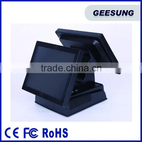 Touch Screen Resaturant POS System All in One Dual Screen POS /computer photo-3