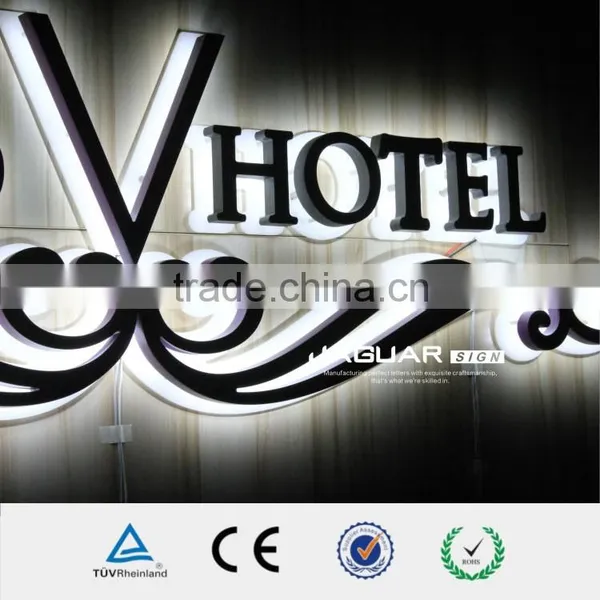 Backlit Lighted Acrylic Words Decorative Acrylic Led Illuminated Channel Letter With Baking Finish for Shop Sign photo-5