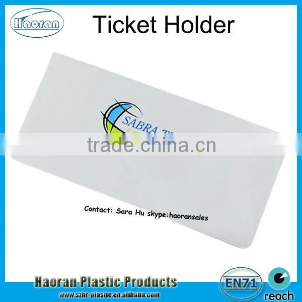 Plastic Vinyl Travel Ticket Wallet Cover OEM Quality Choice