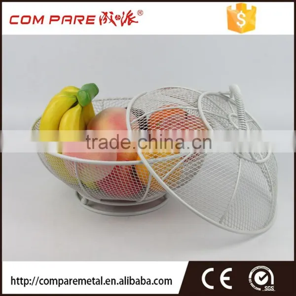 Metal Iron Fruit Basket With Cover photo-5