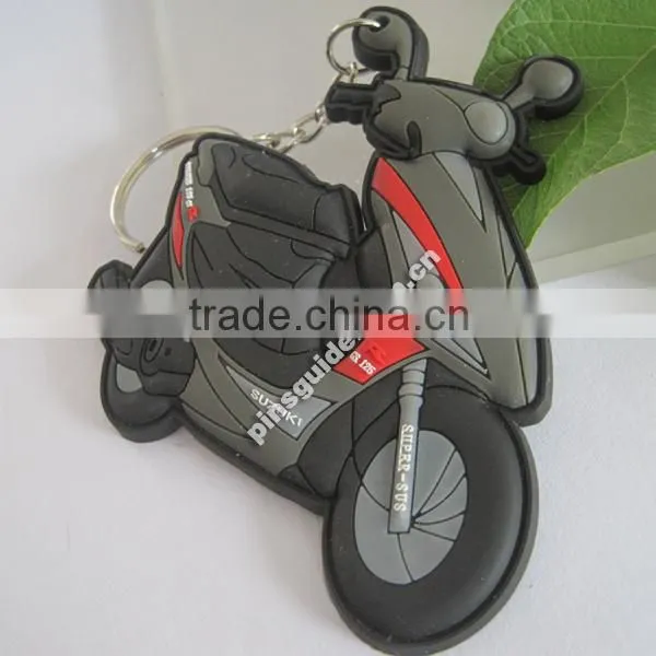 2D Custom Car Shape Soft PVC Keychains photo-2