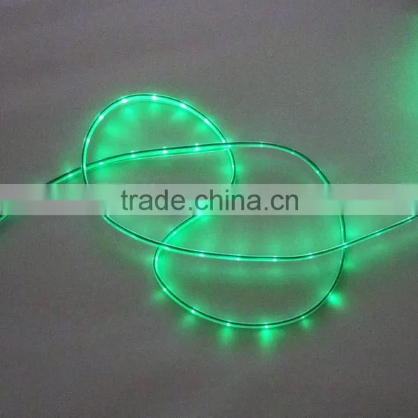 2014 New Arrival High QUALITY LED Light USB Cable for Iphone5 and Iphone4 Smartphone