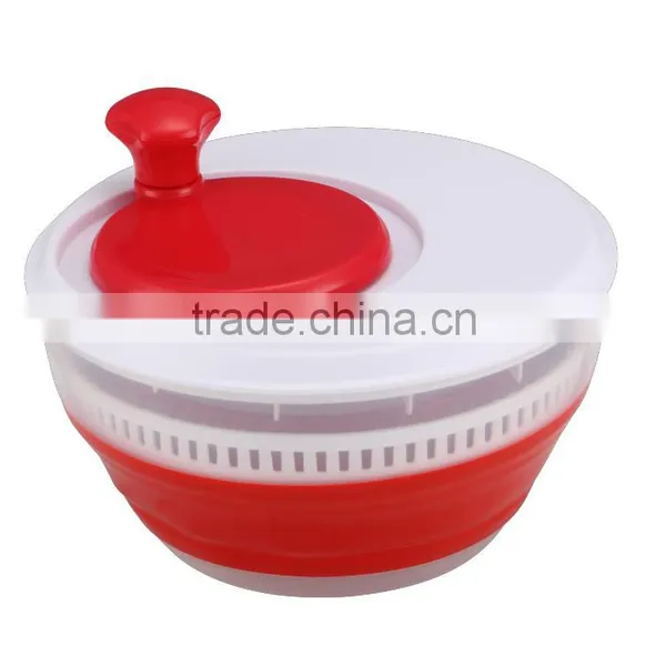 Hot Sale Food Grade Easy Use Vegetable and Fruit Salad Spinner Collapsible Salad Spinner Plastic Salad Spinner photo-6