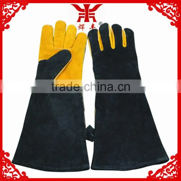 Different Types and Different Color Long Welding Leather Gloves photo-5