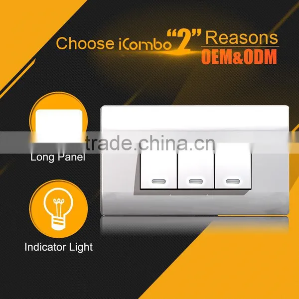 Western 3 Gang 1 Way Timer Funny Pretty Plastic Light Electric Wall Copper Switch Plates Covers