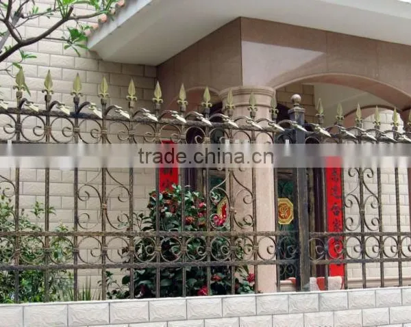 2014 Top-selling Garden Security Wrought Iron Fence photo-3