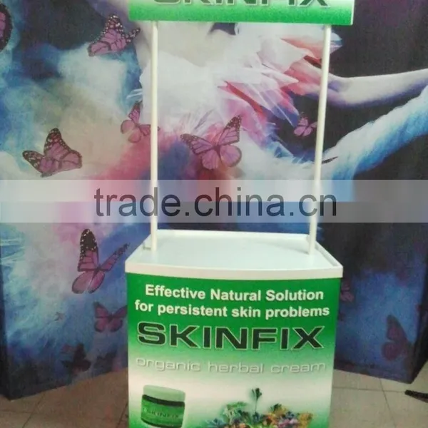 EZ fashion high quality and durable PVC exhibition promotion table