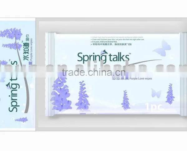 Lavander Fragrance Wet Wipes Wet Napkins