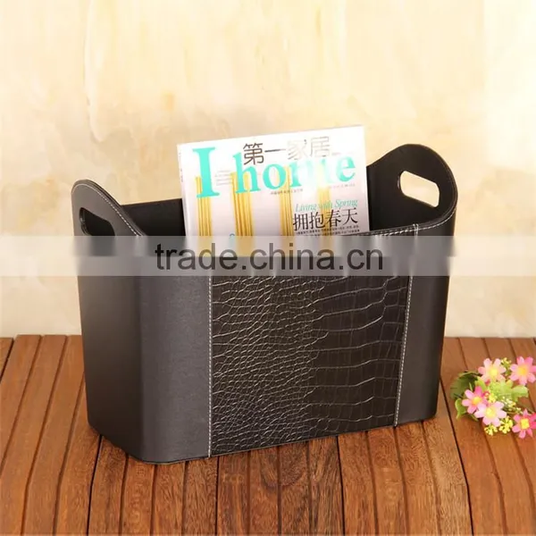 Upscale Storage Basket Hotel Gift Basket Wholesale Shopping Mid Autumn Festival Gift Basket Gift Packaging Leather Creative photo-4