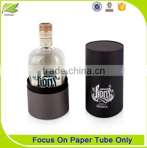 High Quality Paper Round Tube Wine Gift Box photo-2