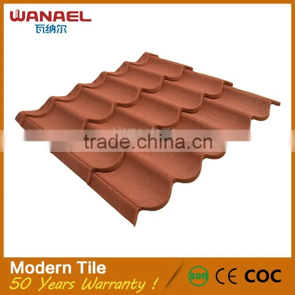 Wanael Insulated Colorful Stone Coated Metal Roof Tile photo-2