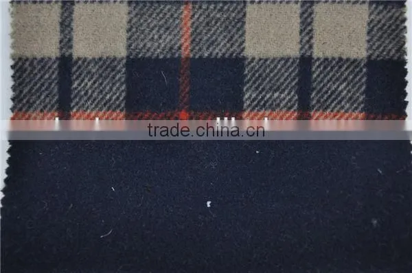 Wholesale Super Fine Double Face Woolen Wool Plaid Fabric for Winter Coats photo-4