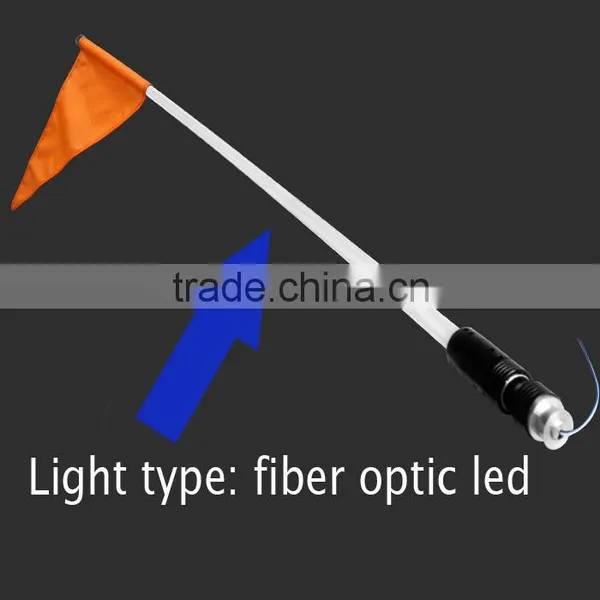 12v Waterproof Fiber Optic Led Lighted Flag Offroad,car 4ft 5ft 6ft Led Safety Light Antenna Waterproof Led Flag Pole Light photo-4