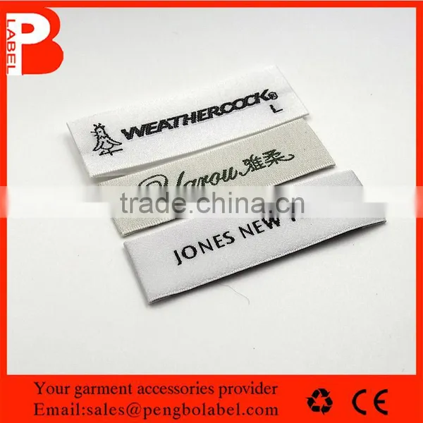 Custom Natural Cotton Woven Label for Women and Men Clothing photo-6