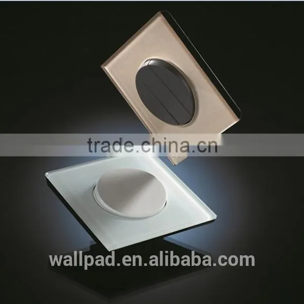 Hot Sales Wallpad High Quality White Crystal Glass16A 110-250V 1 Gang Intermediate Switch Push Button Swtich Light Wall Switch photo-2