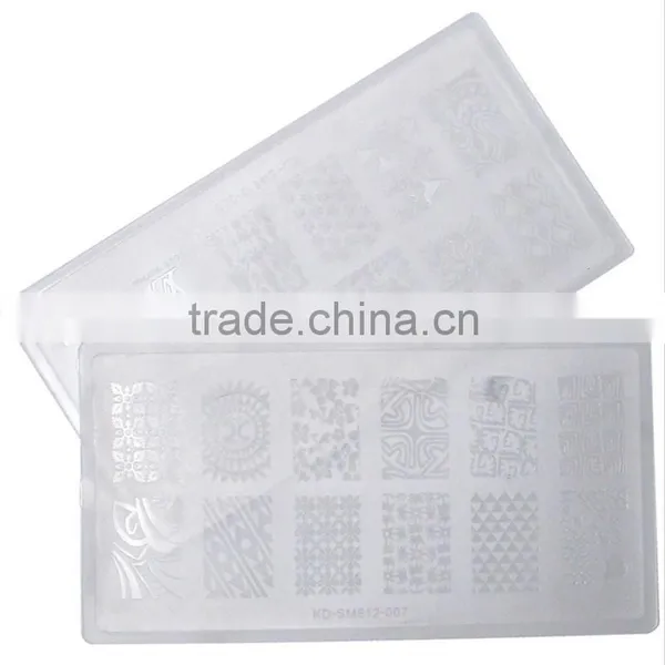 Design Set Nail Art Polish Manicure Transparent Printing Template photo-4