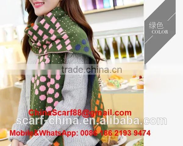 Wholesale Dot Wool Scarf photo-2