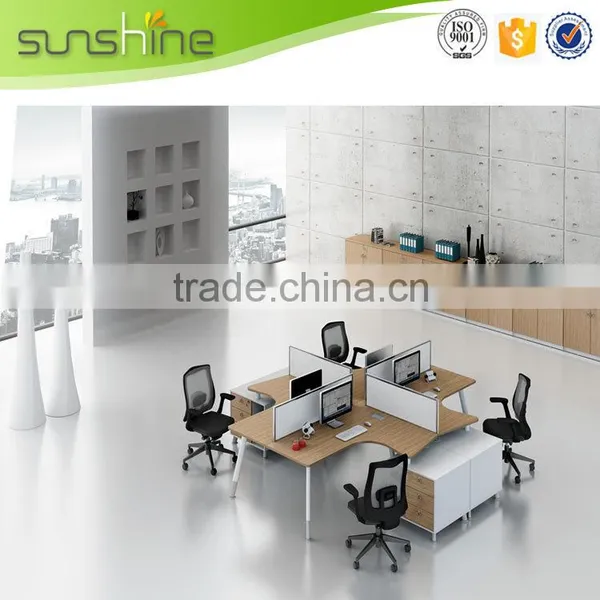 New Design High End Hot Sale 3 Person Office Workstation/office Furniture Made In China photo-2