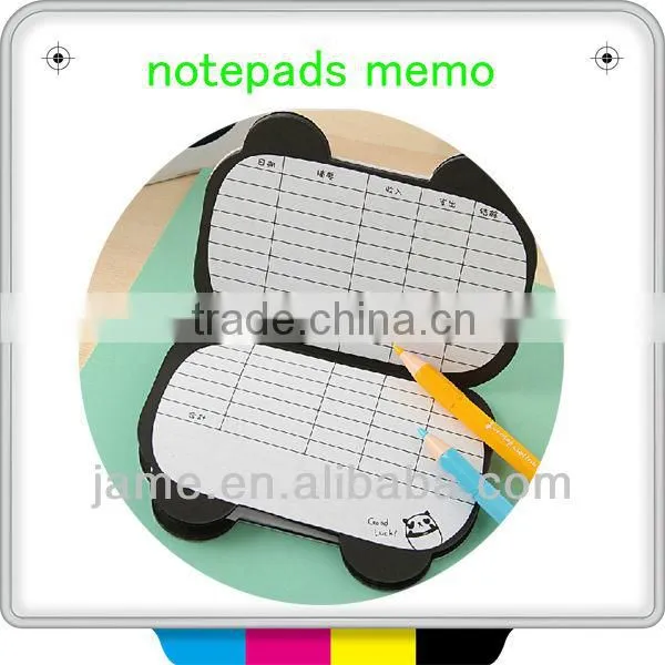 customized note pad across line alphabet sticky note