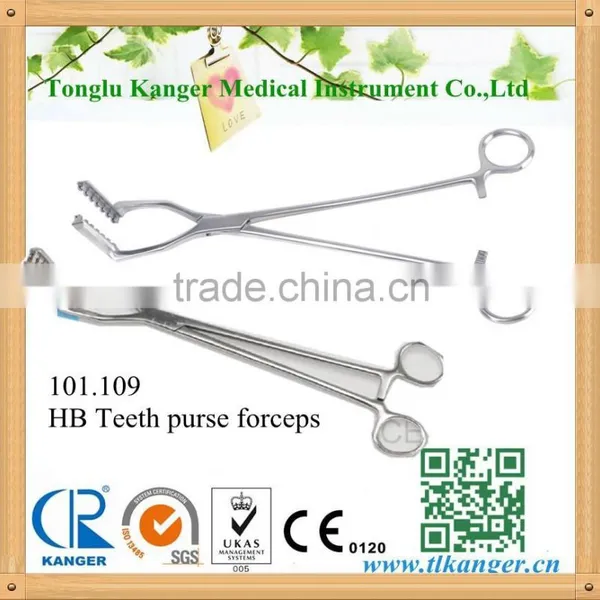 Kanger Medical 101.109 HB Teeth Purse Forceps