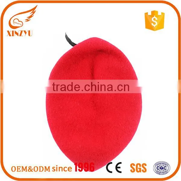 Wholesale Custom Softtextile Beret Cap as Decorate Knitted Beret Cap