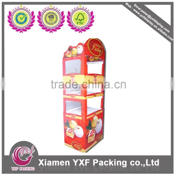 Red Cheap Paper Display Stand for Festival Promotion