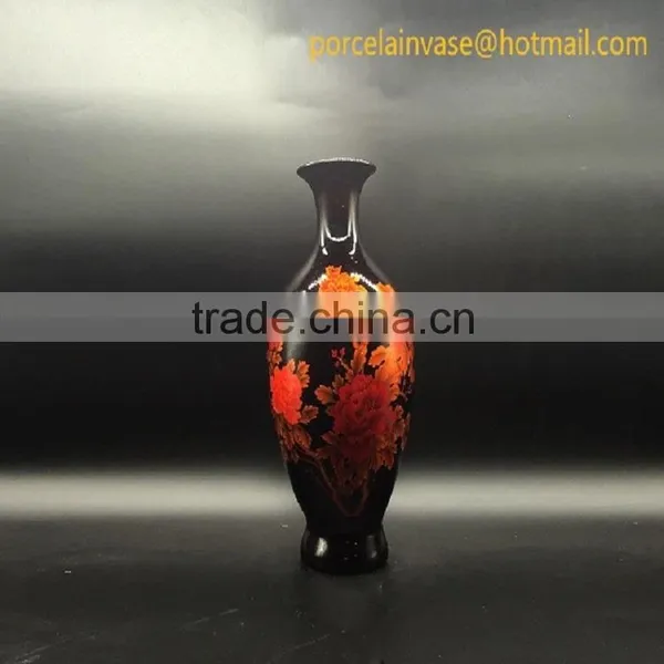 2016 High Quality Black Modern Pottery Vase