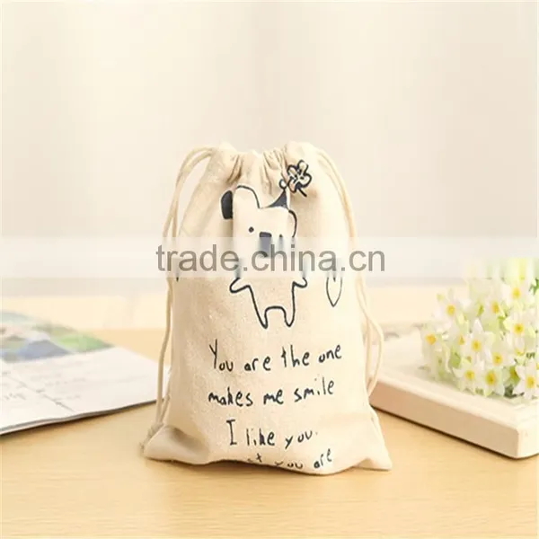 Custom Cotton Canvas Drawstring Bag Wholesale photo-3