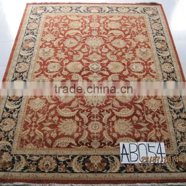 Handmade Pure Wool Carpet Chinese Hand Knotted Wool Carpet Persian Kilim Style Wool Carpet