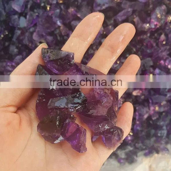 Natural Deep Purple Crystal Amethyst Rough Stones photo-2