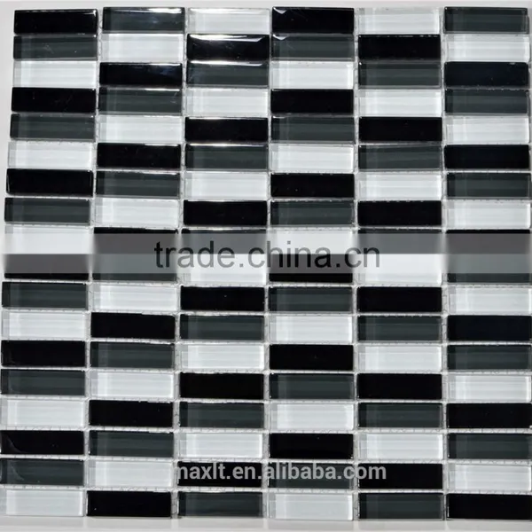 DBDMC Cheap Black Irregular Crystal Glass Mosaic for Swiming Pool photo-5