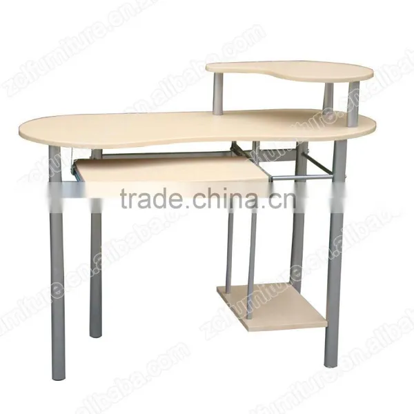 MDF computer table with metal frame