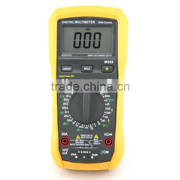 Digital Voltmeter Ampmeter Multimeter AC DC Meter OHM's Resistance With Capacitance Tester Buzzer photo-5
