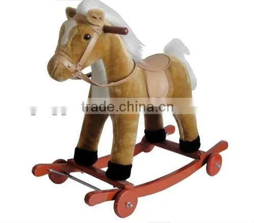 Plush Rocking Horse With Wheels