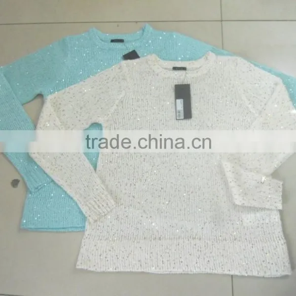 Ladies' Sweater in Sequins Yarn