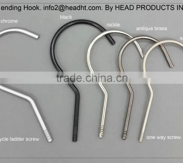 The HEAD Polished Chrome Swivel Metal Hook Ball End Hooks Different Sizes Hanger WARM GREY COLOR Hooks Metal Fitting photo-4