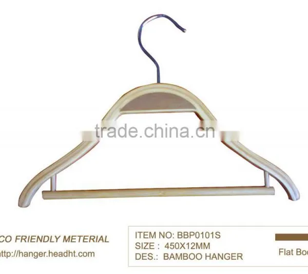 These HEAD Eco Bamboo, Bamboo Laminated Hangers With Clips, Children Hangers photo-3