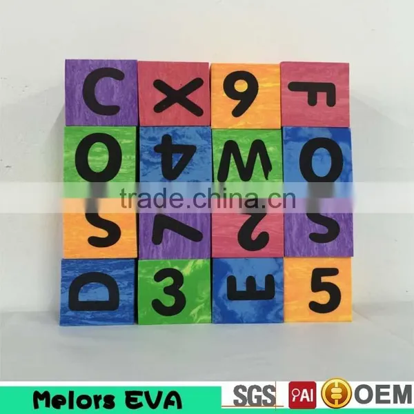 Charming Non-toxic High Quality Cheap EVA Foam Custom High Quality Plastic Alphabet Shape Building Block photo-2